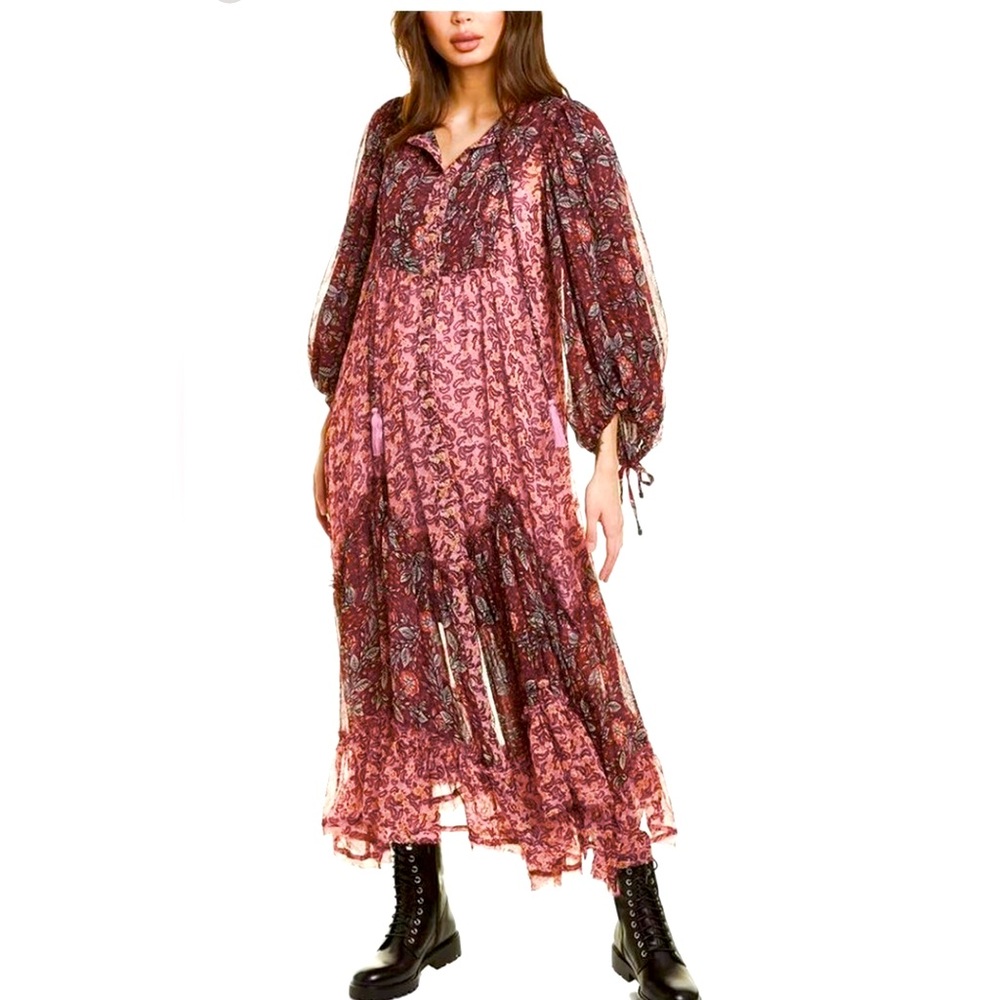 FREE PEOPLE Estelle Maxi Dress L